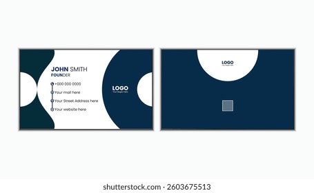 Impressive and minimalist business card design