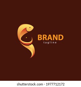 Impressive salmon logo design. a logo with a gradient logo style, this logo has a simple and elegant impression. this is perfect for your brand.