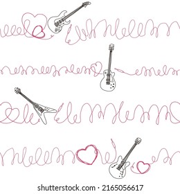 Impressive and ugly guitar and line pattern,