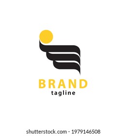 An impressive wing logo design, this design is suitable for your brand.