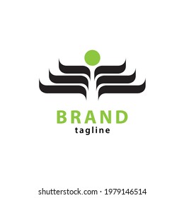 An impressive wing logo design, this design is suitable for your brand.
