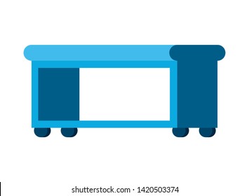 Imprimircomfortable sofa in living room with white background