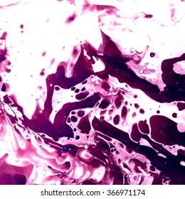 Imprint paint from the water surface . Imitation stone texture