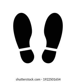 imprint shoes sign icon vector