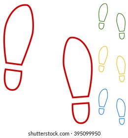 Imprint soles shoes