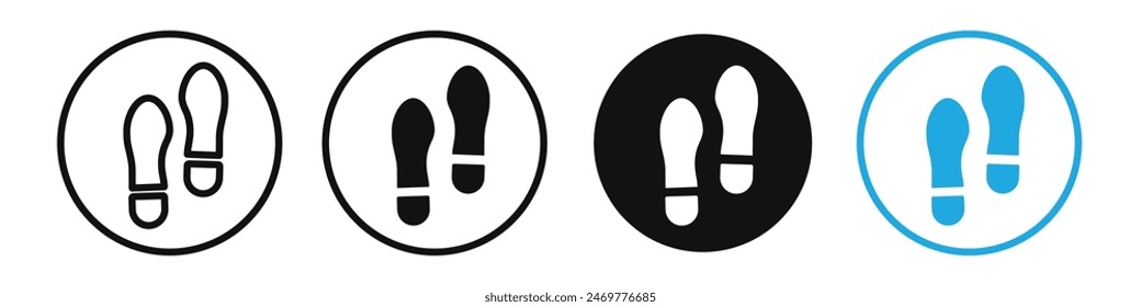 Imprint soles shoes icon mark in filled style