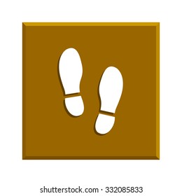 Imprint soles shoes icon. shoes print icon. vector illustration.