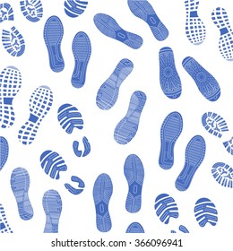 Imprint soles shoes icon. shoes print icon. vector illustration.