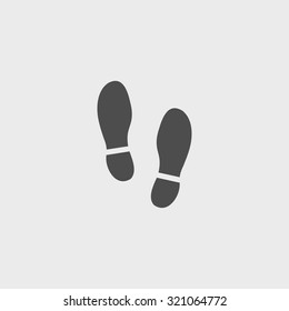 Imprint soles shoes icon.shoes print icon.vector illustration.