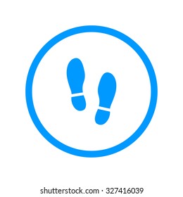 Imprint soles shoes icon.shoes print icon.vector illustration.