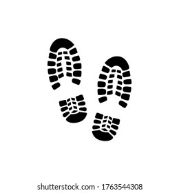 Flat Big Shoeprint Leg Touch Stamp Stock Vector (Royalty Free) 1627428019