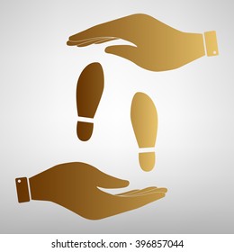 Imprint soles shoes sign