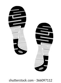 Imprint soles shoes sign icon. Shoe print symbol. Vector