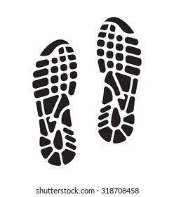 running shoes print