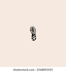 Imprint Soles Shoes - Sneakers icon flat vector design.