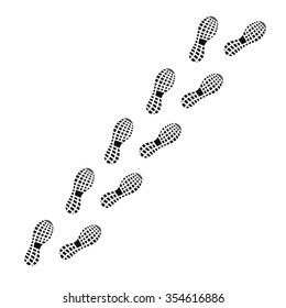 imprint soles shoes - sneakers. vector