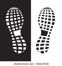 imprint soles shoes - sneakers. vector