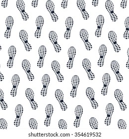 imprint soles shoes - sneakers. vector