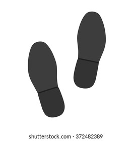 imprint soles shoes. vector icon