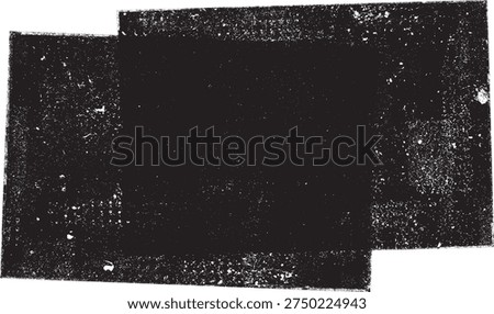 Imprint texture grungy . Rolled ink pressed texture. Screen print clean overlay pattern . Vector grainy letterpress texture .Linocut texture