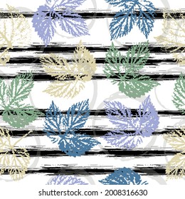 imprints herbs, flowers and leaves. digital drawing and watercolor texture. original creative illustration. abstract watercolor and digital image. 