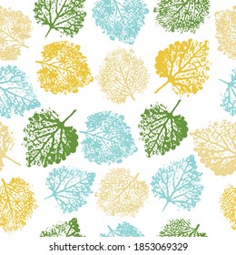 imprints herbs, flowers and leaves. Printing on fabric, card. Stylish decoration for social media, blog post, interior design.