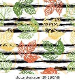 imprints herbs, flowers and leaves. Printing on fabric, card. original creative illustration. botanical wallpaper.