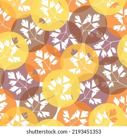 imprints leaves mix repeat seamless pattern. Handmade Watercolor Seamless Decor. Retro Element Decor.