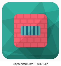 Imprisonment icon, Vector flat long shadow design. EPS10