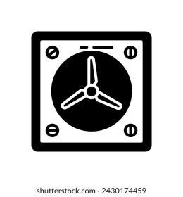 Improper Ventilation icon in vector. Logotype
