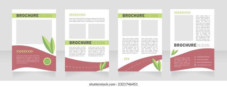 Mejorar el diseño de folletos en blanco de calidad del aire. Conjunto de plantillas con espacio de copia para texto. Recopilación de informes corporativos prefabricados. Editable 4 páginas de papel. Fuentes Barlow Black, Thin, Nunito Light usadas