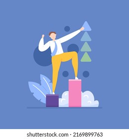 Improve Career Work Develop Skills Talents Stock Vector (Royalty Free ...