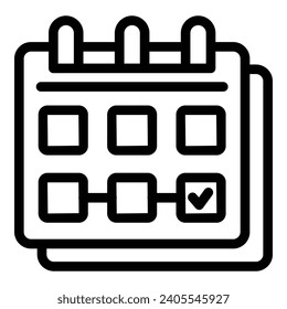 Mejora el vector de contorno de iconos beta de lista de comprobación. Tareas de garantía de calidad. Prueba de script de software