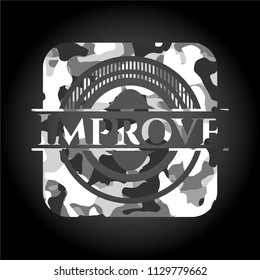 Improve grey camo emblem