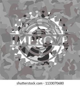 Improve grey camo emblem