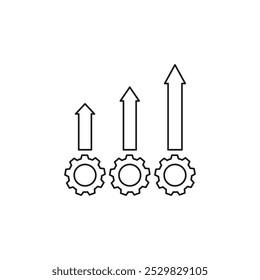 Improve icon flat line symbol set.