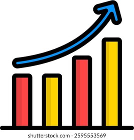 Improve Icon Lineal Color Vector Illustration