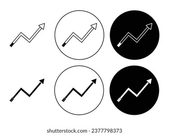 Mejora el conjunto de iconos. Icono de crecimiento de la productividad humana en color negro para diseños ui.
