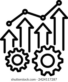 improve icon six sigma vector DMAIC sign