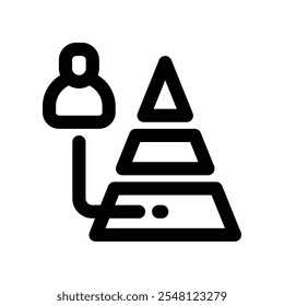 Icono de la línea del Vector para su Sitio web, móvil, presentación y diseño del logotipo.