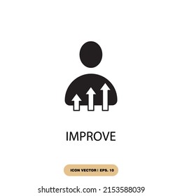 improve icons  symbol vector elements for infographic web