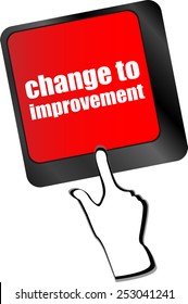 improve or improvement business concept with key on keyboard
