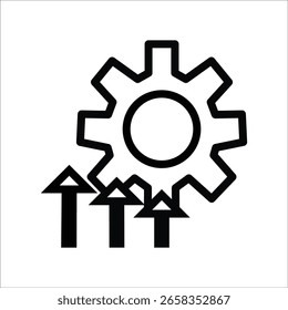 Mejorar los íconos de línea. Ilustración vectorial de contorno simple