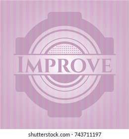 Improve pink emblem. Retro