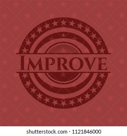Improve realistic red emblem