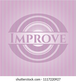 Improve retro pink emblem