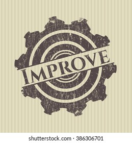 Improve rubber stamp with grunge texture
