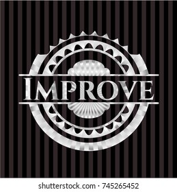 Improve silvery badge
