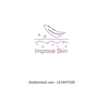 improve skin icon vector illustration 