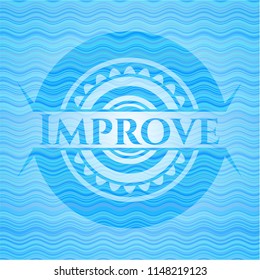 Improve sky blue water badge.